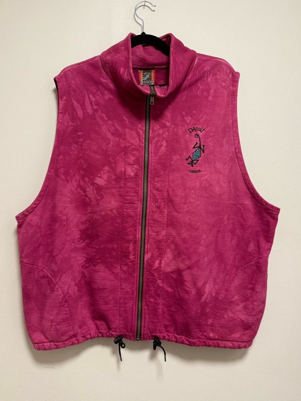 Vintage 90s Dagoli Canada Pink Vest
